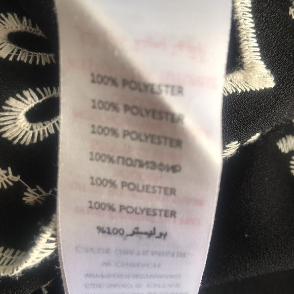 New Look black short sleeves eyelet embroidered short sleeves mini dress - Picture 10 of 11